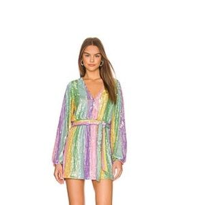 WEAR ME OUT DRESS IN RAINBOW STRIPE